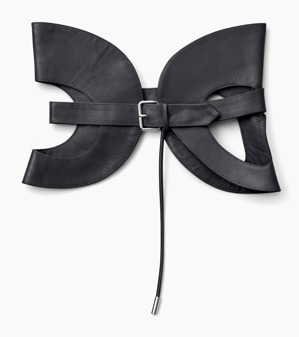 LEATHER CORSET OBSIDIAN