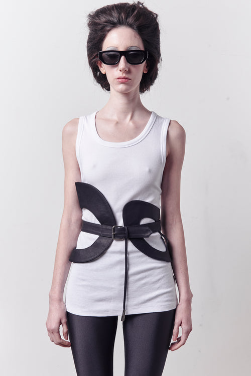 LEATHER CORSET OBSIDIAN