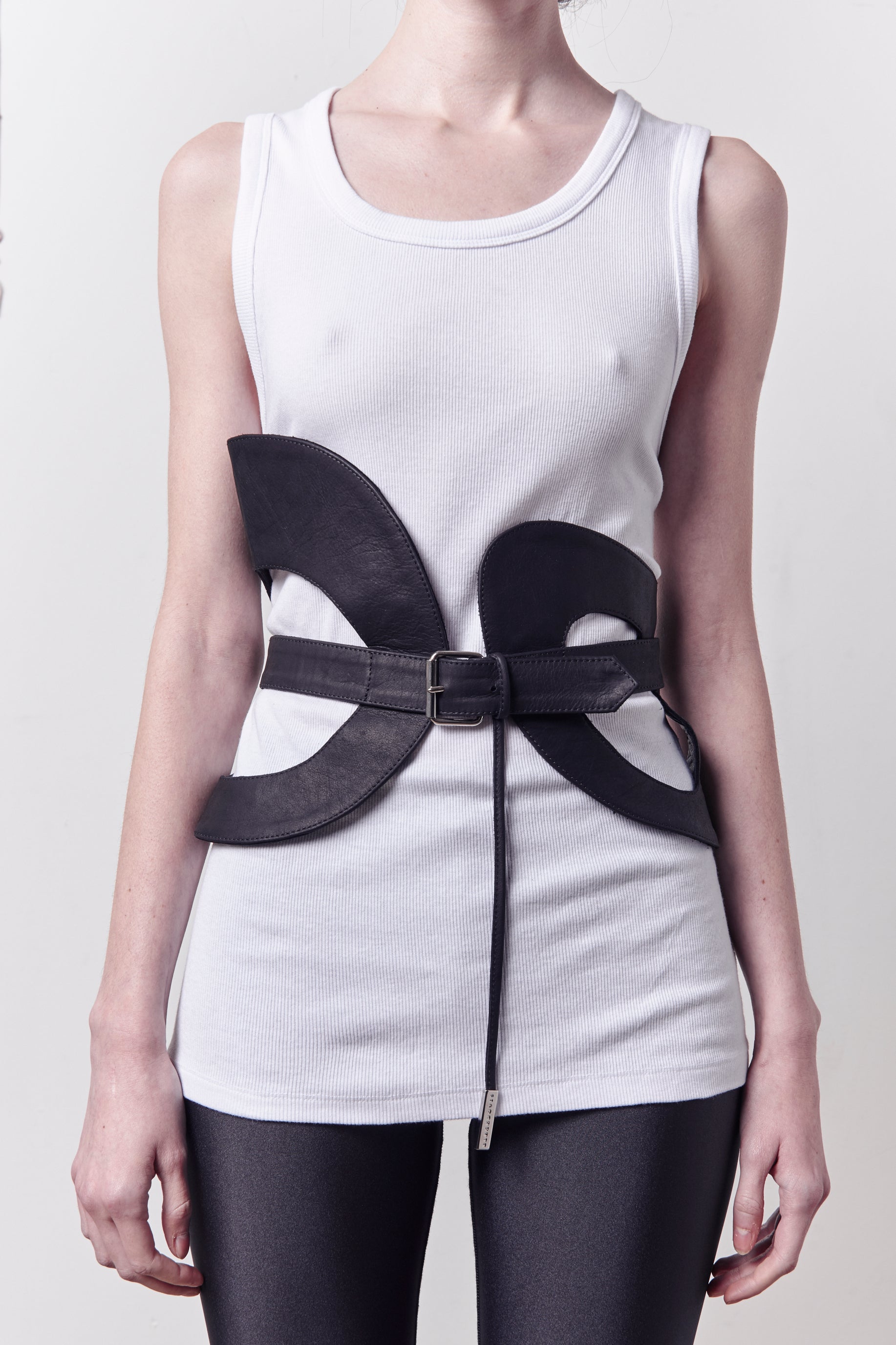 LEATHER CORSET OBSIDIAN